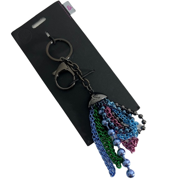 Lola & Grace Swarovski Marci Gras Bag Charm - Picture 1 of 11